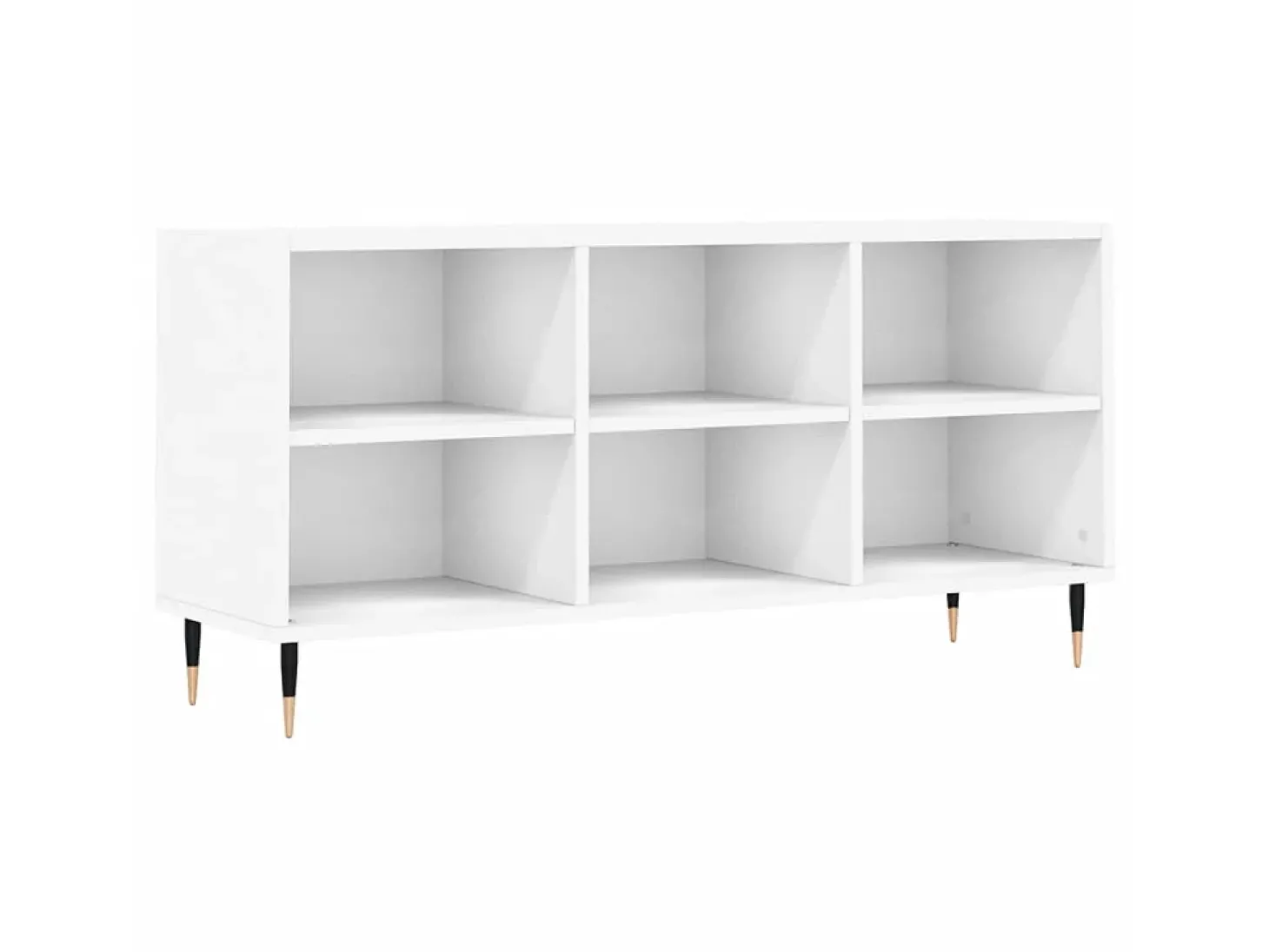 Armário de TV 103,5x30x50 cm derivados de madeira branco PT247786