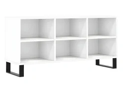 Armário de TV 103,5x30x50 cm derivados de madeira branco PT661395