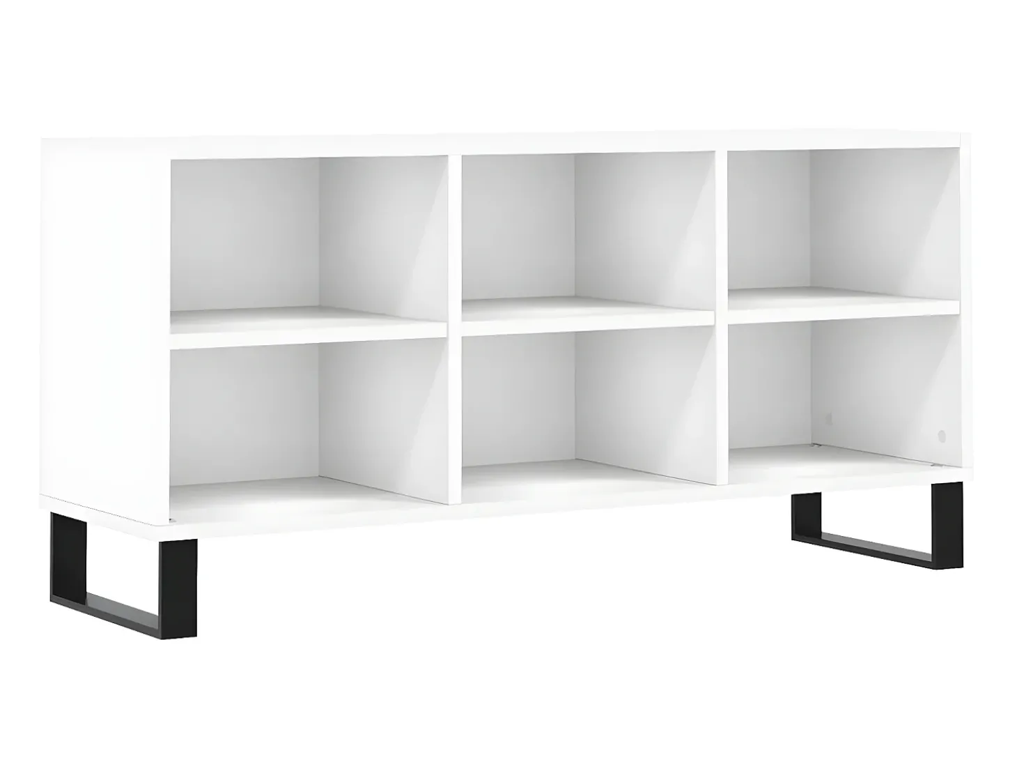 Armário de TV 103,5x30x50 cm derivados de madeira branco PT661395