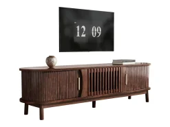 Armário de TV 165x39,5x46cm marrom, Porta deslizante, porta dobrável, para até 65 polegadas