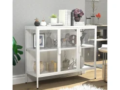 Armário em pé Floka Branco A. 80 x L. 110 x P. 35 cm