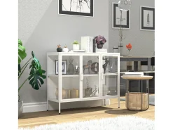 Armário em pé Floka Branco A. 80 x L. 110 x P. 35 cm