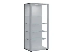 Armário em pé Glasol Prata A. 115 x L. 52 x P. 35 cm