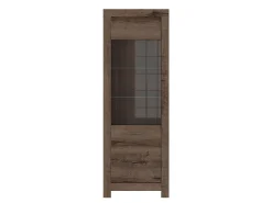 Armário expositor de 2 portas Adam Madeira escura