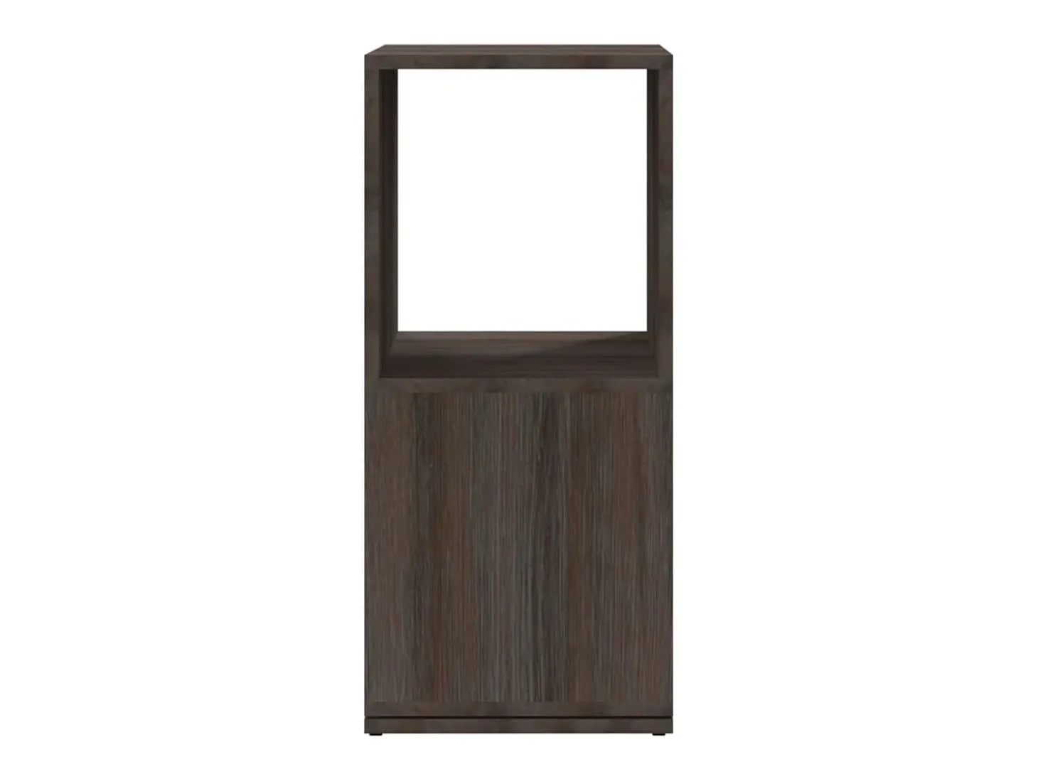 Armário giratório 34,5x34,5x75,5cm aglom. cinza/carv. castanho