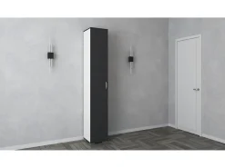 Armário haaus Como, 1 Porta, Antracite/Branco, L 33 x P 35 x A 200 cm