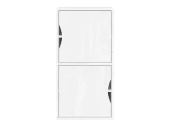 Armário lateral ODDA branco 40x24x79 cm pinho de madeira maciça