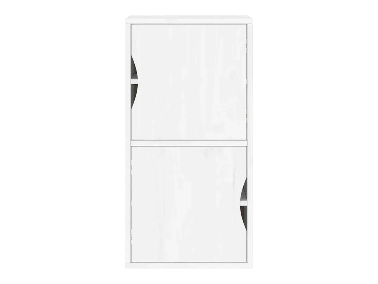 Armário lateral ODDA branco 40x24x79 cm pinho de madeira maciça