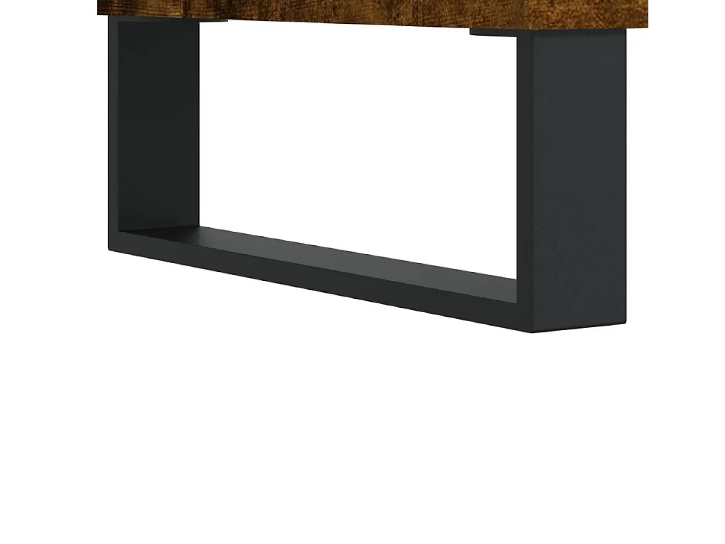Armário p/ discos 84,5x38x89 cm deriv. madeira carvalho fumado