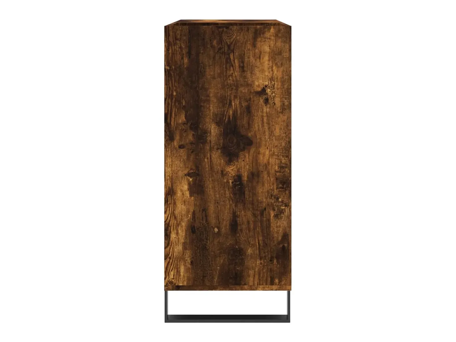 Armário p/ discos 84,5x38x89 cm deriv. madeira carvalho fumado