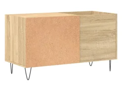 Armário p/ discos 85x38x48 cm deriv. madeira carvalho sonoma