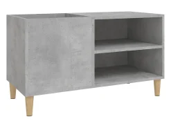 Armário p/ discos 84,5x38x48 cm derivados madeira cinza-cimento