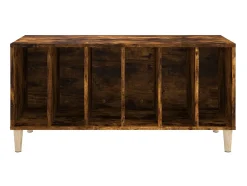 Armário p/ discos 100x38x48 cm deriv. madeira carvalho fumado