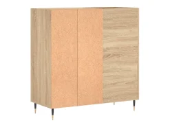 Armário p/ discos 84,5x38x89 cm deriv. madeira carvalho sonoma