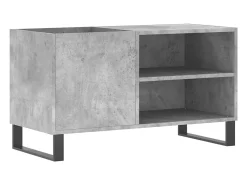 Armário p/ discos 85x38x48 cm deriv. madeira cinzento-cimento
