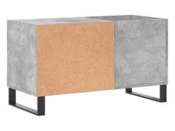 Armário p/ discos 85x38x48 cm deriv. madeira cinzento-cimento