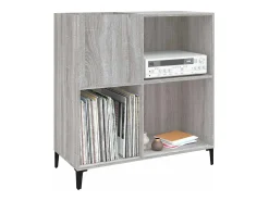 Armário p/ discos 84,5x38x89 cm derivados madeira cinza sonoma