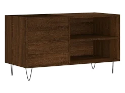 Armário p/ discos 85x38x48 cm deriv. madeira carvalho castanho