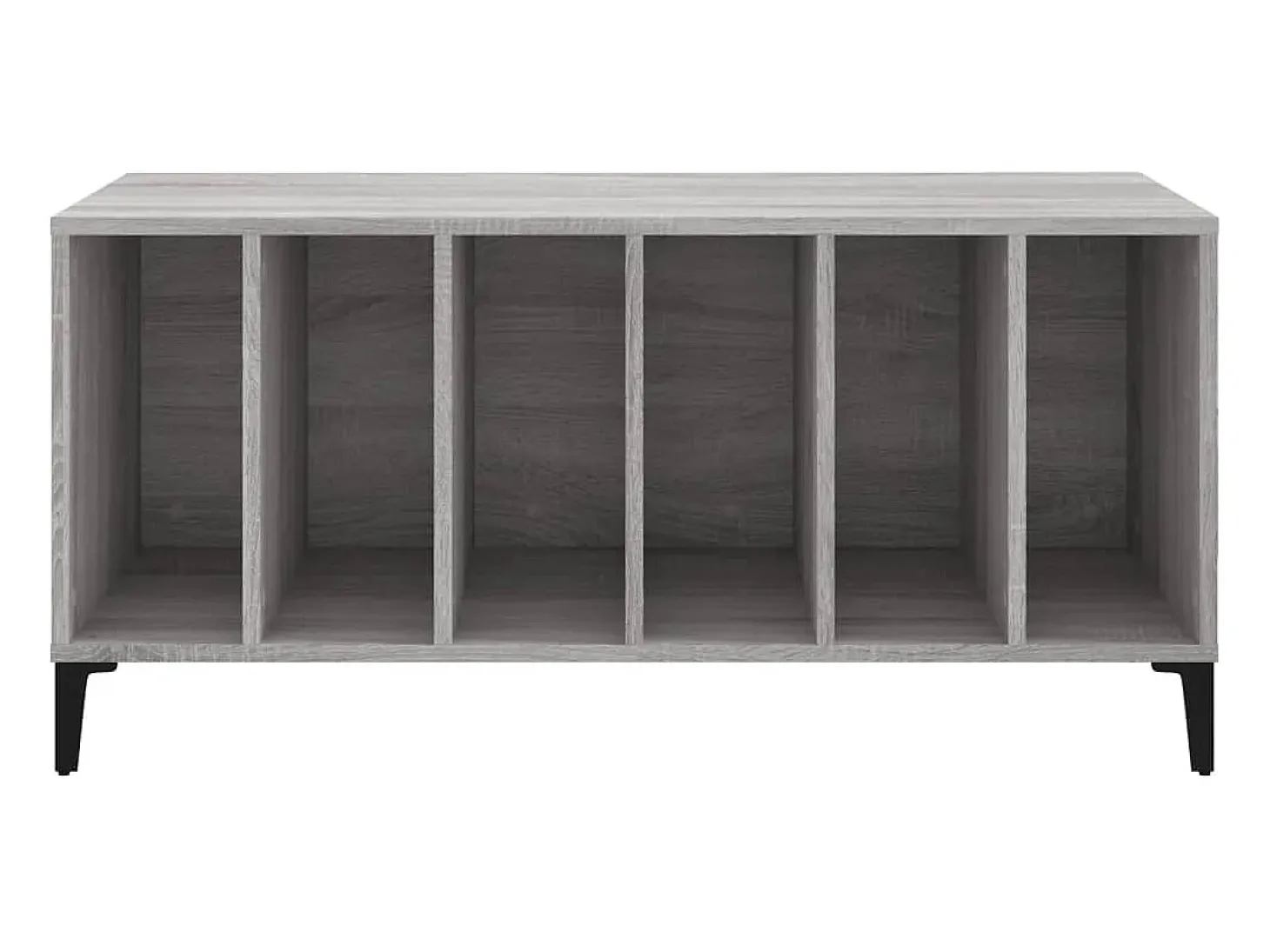Armário p/ discos 100x38x48cm derivados madeira cinzento sonoma