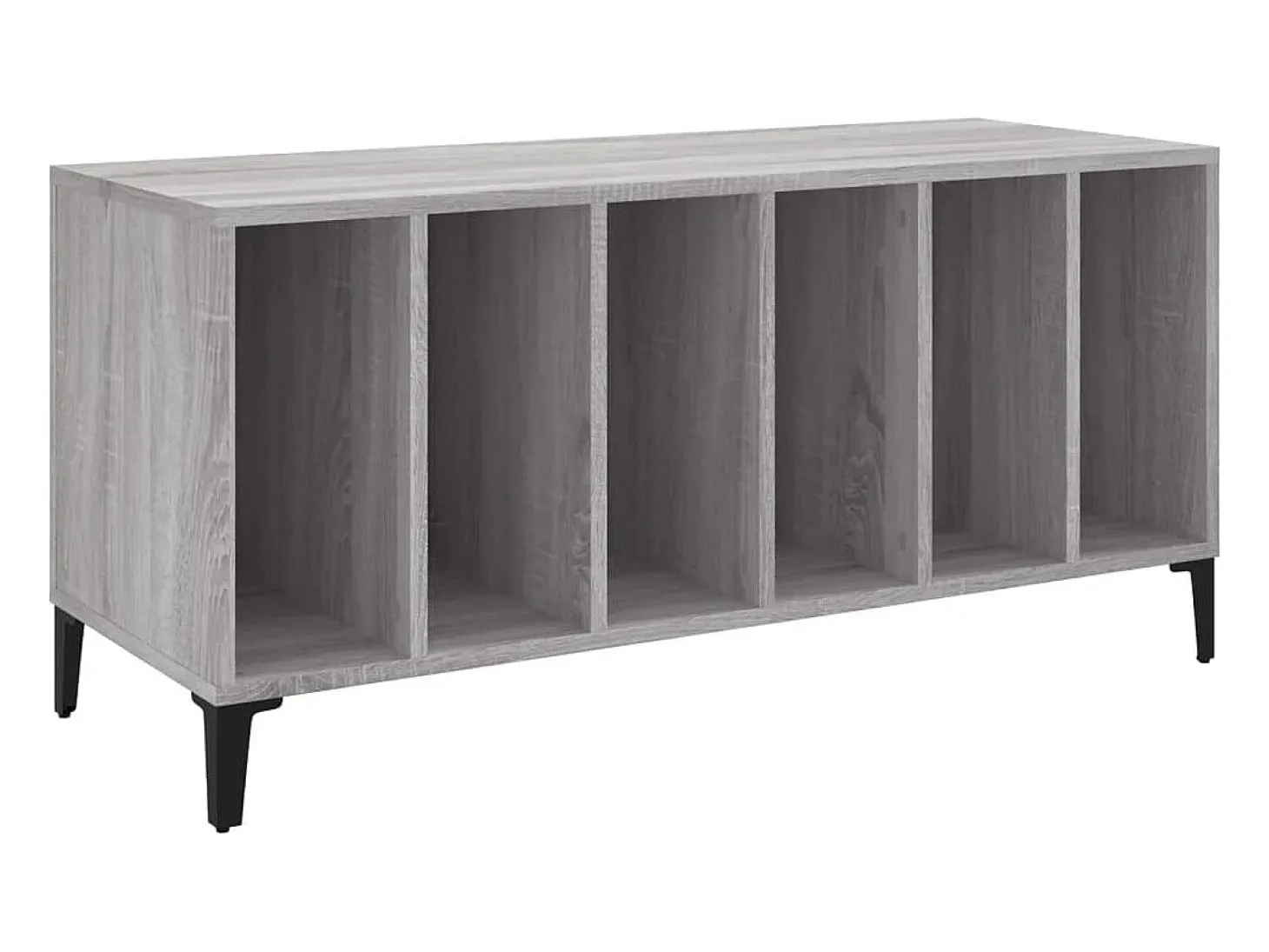 Armário p/ discos 100x38x48cm derivados madeira cinzento sonoma