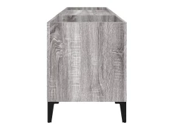 Armário p/ discos 121x38x48cm derivados madeira cinzento sonoma