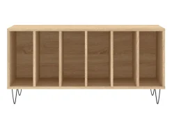 Armário p/ discos 100x38x48cm derivados madeira carvalho sonoma