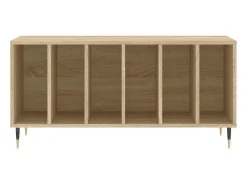Armário p/ discos 100x38x48cm derivados madeira carvalho sonoma