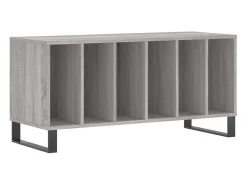 Armário p/ discos 100x38x48cm derivados madeira cinzento sonoma