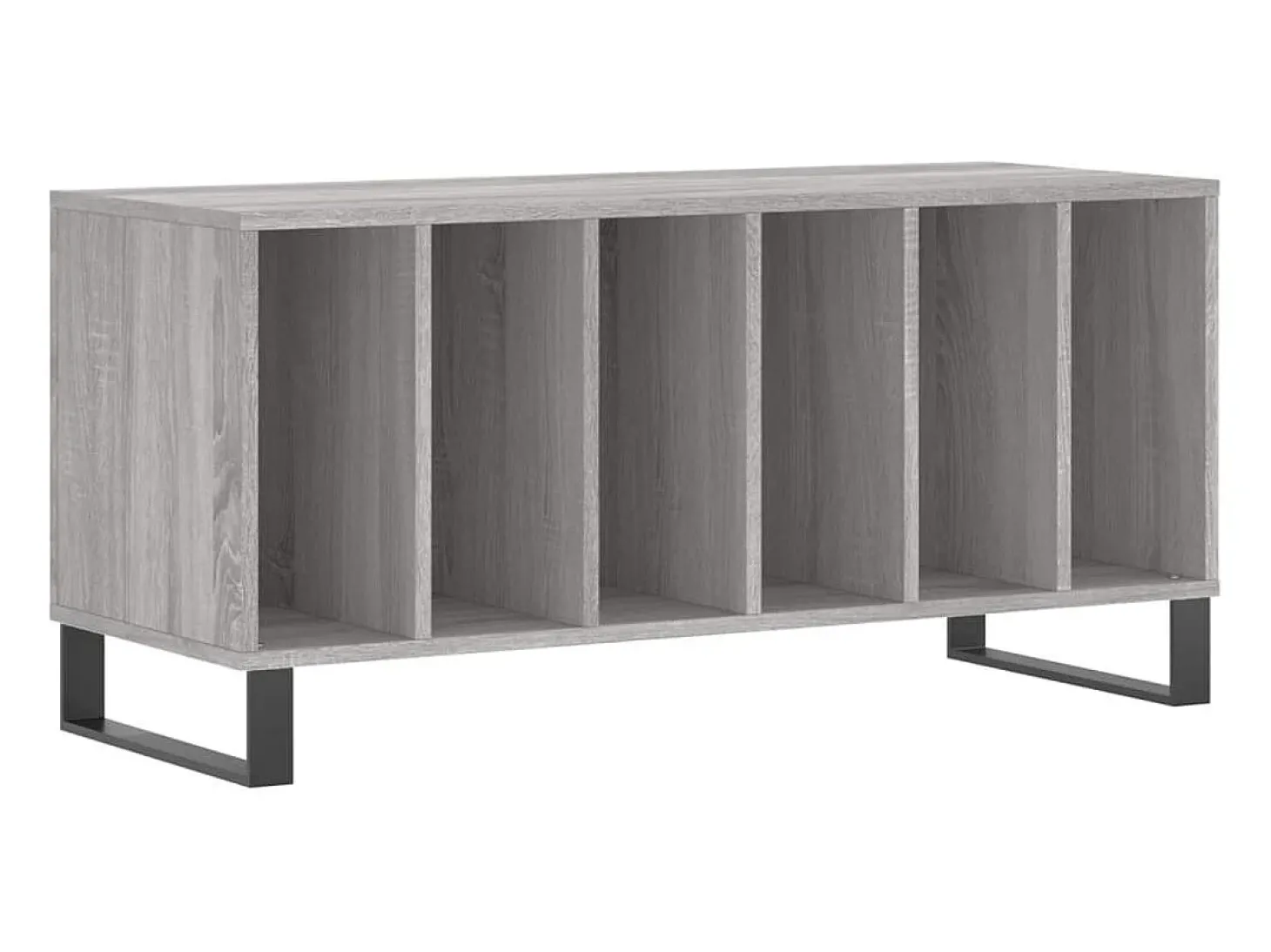 Armário p/ discos 100x38x48cm derivados madeira cinzento sonoma