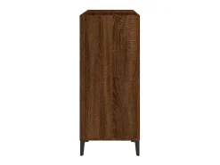 Armário p/ discos 84,5x38x89cm deriv. madeira carvalho castanho