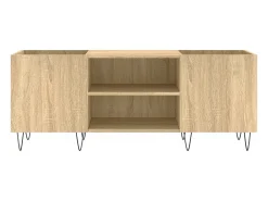Armário p/ discos 121x38x48cm derivados madeira carvalho sonoma
