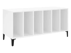 Armário para discos 100x38x48 cm derivados de madeira branco
