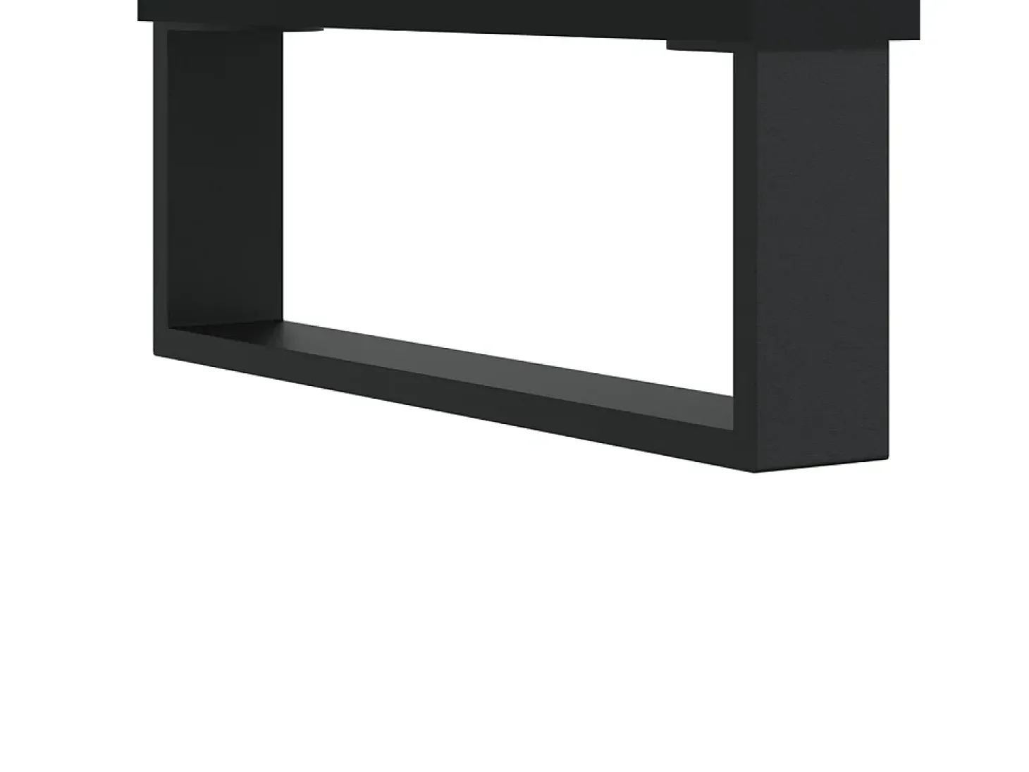 Armário para discos 100x38x48 cm derivados de madeira preto