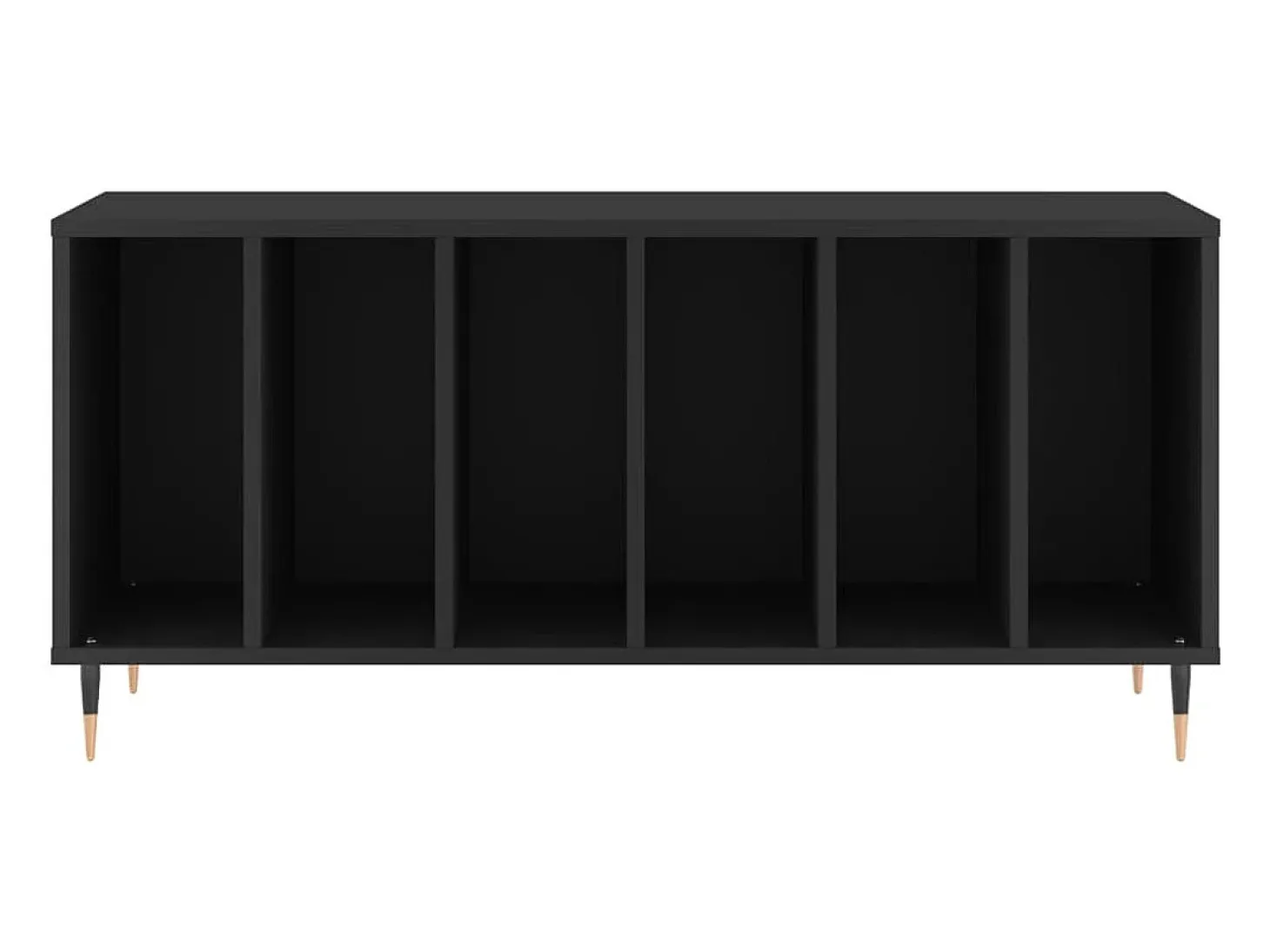 Armário para discos 100x38x48 cm derivados de madeira preto