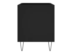 Armário para discos 74,5x38x48 cm derivados de madeira preto