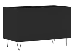 Armário para discos 74,5x38x48 cm derivados de madeira preto