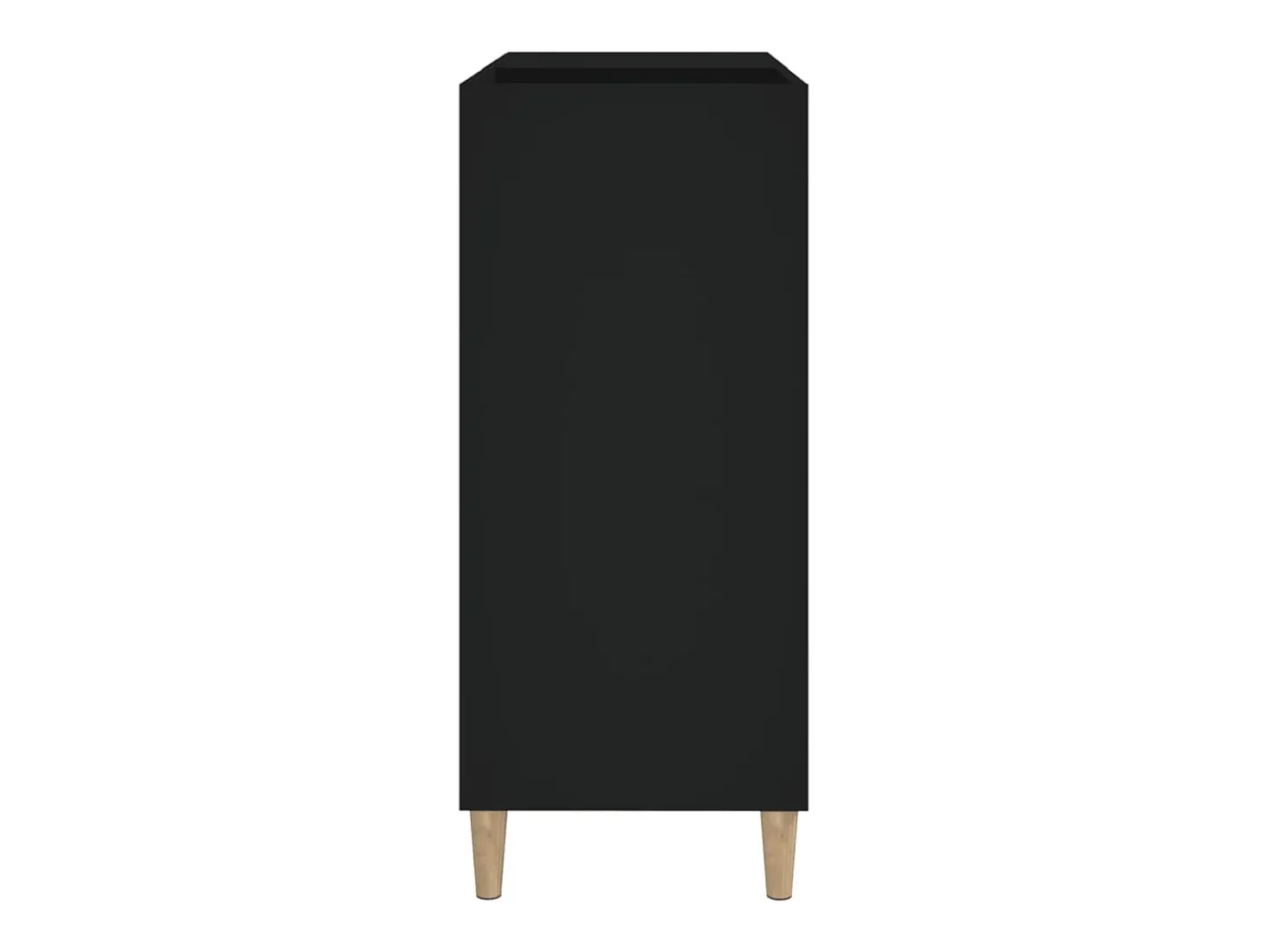 Armário para discos 84,5x38x89 cm derivados de madeira preto