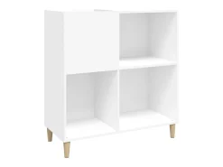Armário para discos 84,5x38x89 cm derivados de madeira branco