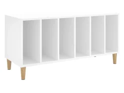 Armário para discos 100x38x48 cm derivados de madeira branco