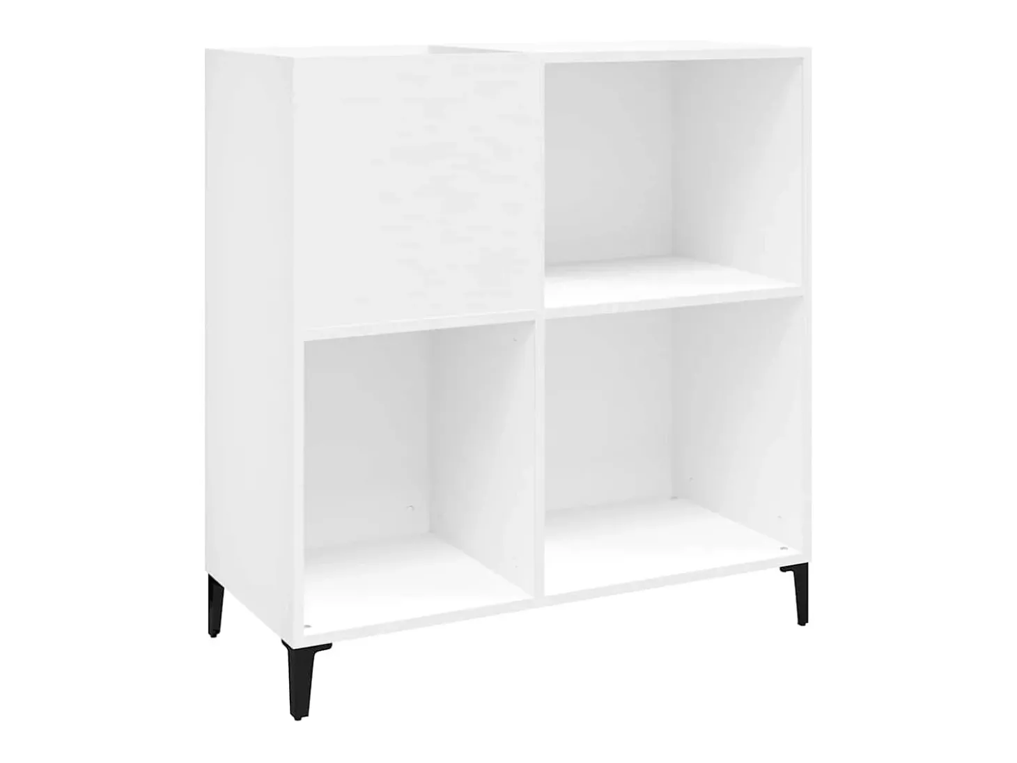 Armário para discos 84,5x38x89 cm derivados de madeira branco