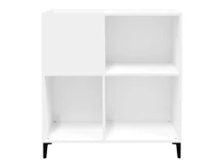 Armário para discos 84,5x38x89 cm derivados de madeira branco