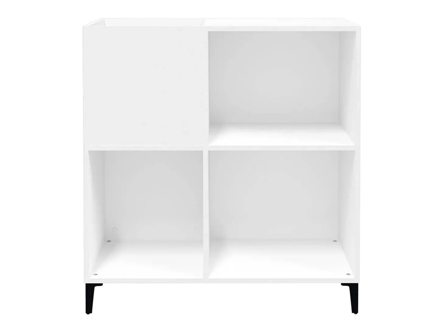 Armário para discos 84,5x38x89 cm derivados de madeira branco