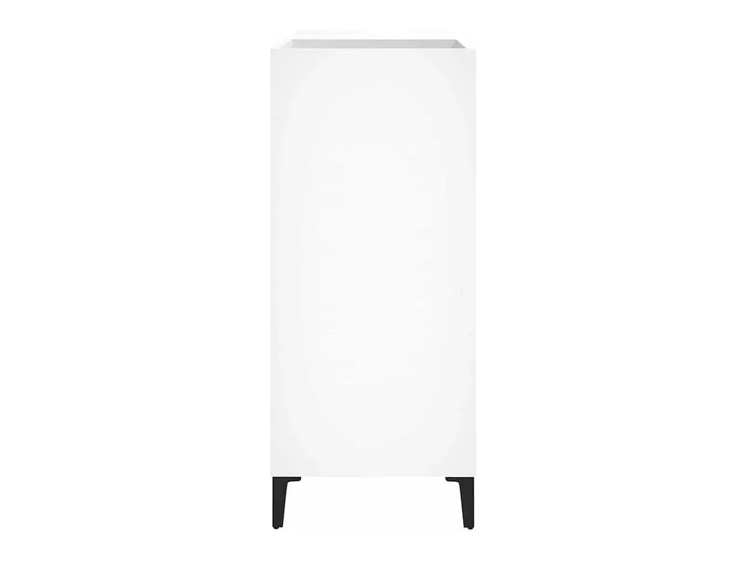 Armário para discos 84,5x38x89 cm derivados de madeira branco