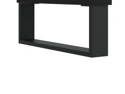 Armário para discos 121x38x48 cm derivados de madeira preto