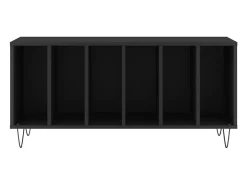 Armário para discos 100x38x48 cm derivados de madeira preto