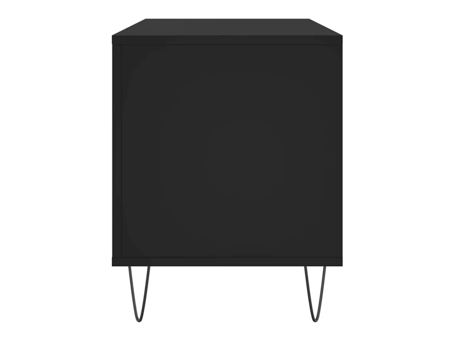 Armário para discos 100x38x48 cm derivados de madeira preto