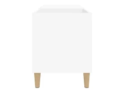 Armário para discos 84,5x38x48 cm derivados de madeira branco