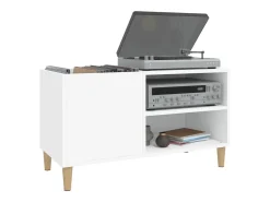 Armário para discos 84,5x38x48 cm derivados de madeira branco