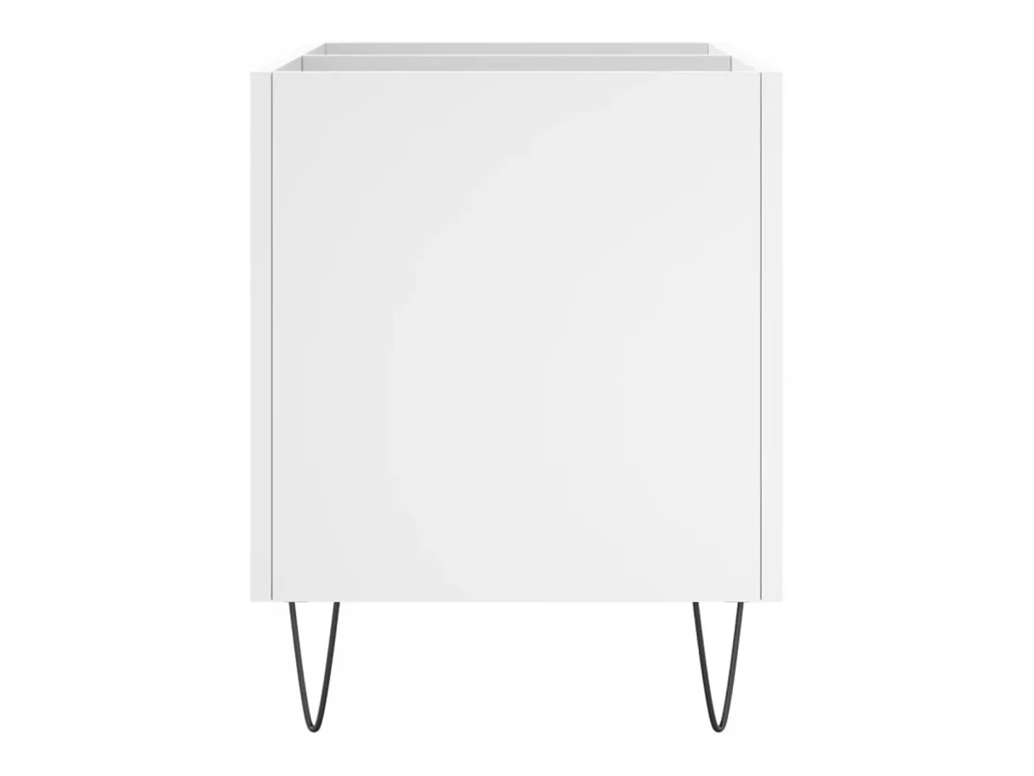 Armário para discos 74,5x38x48 cm derivados de madeira branco
