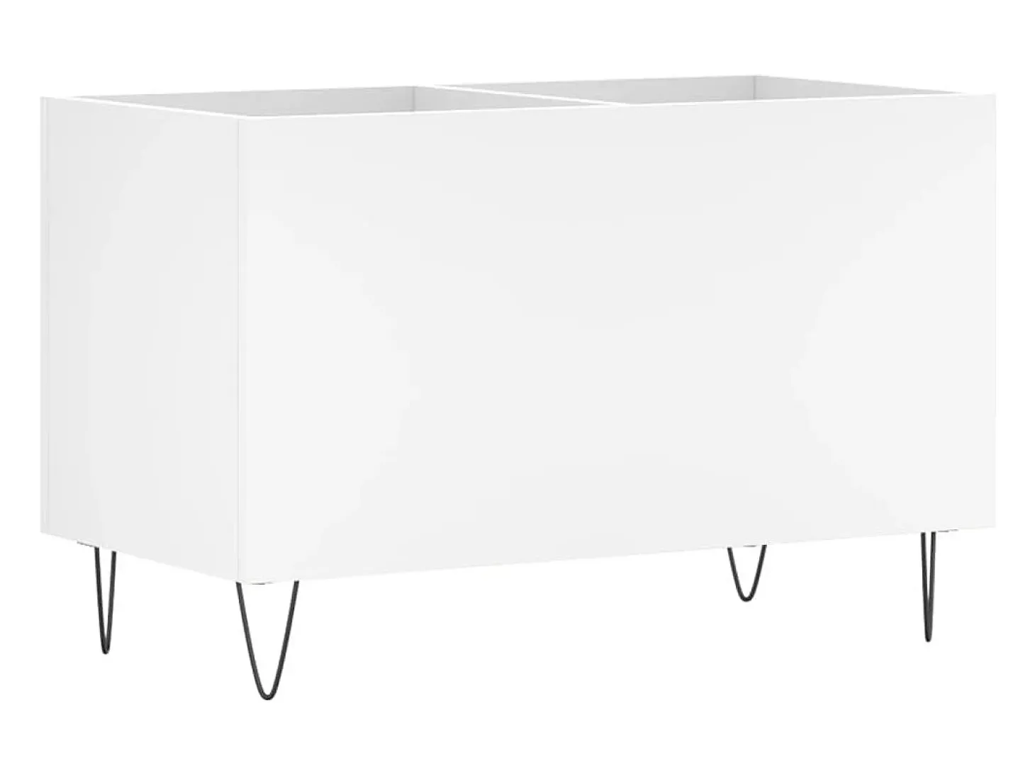 Armário para discos 74,5x38x48 cm derivados de madeira branco